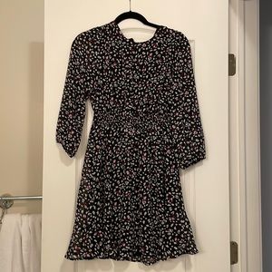 AQUA Black & White Leopard Print Mini Dress Size XS (NWT)